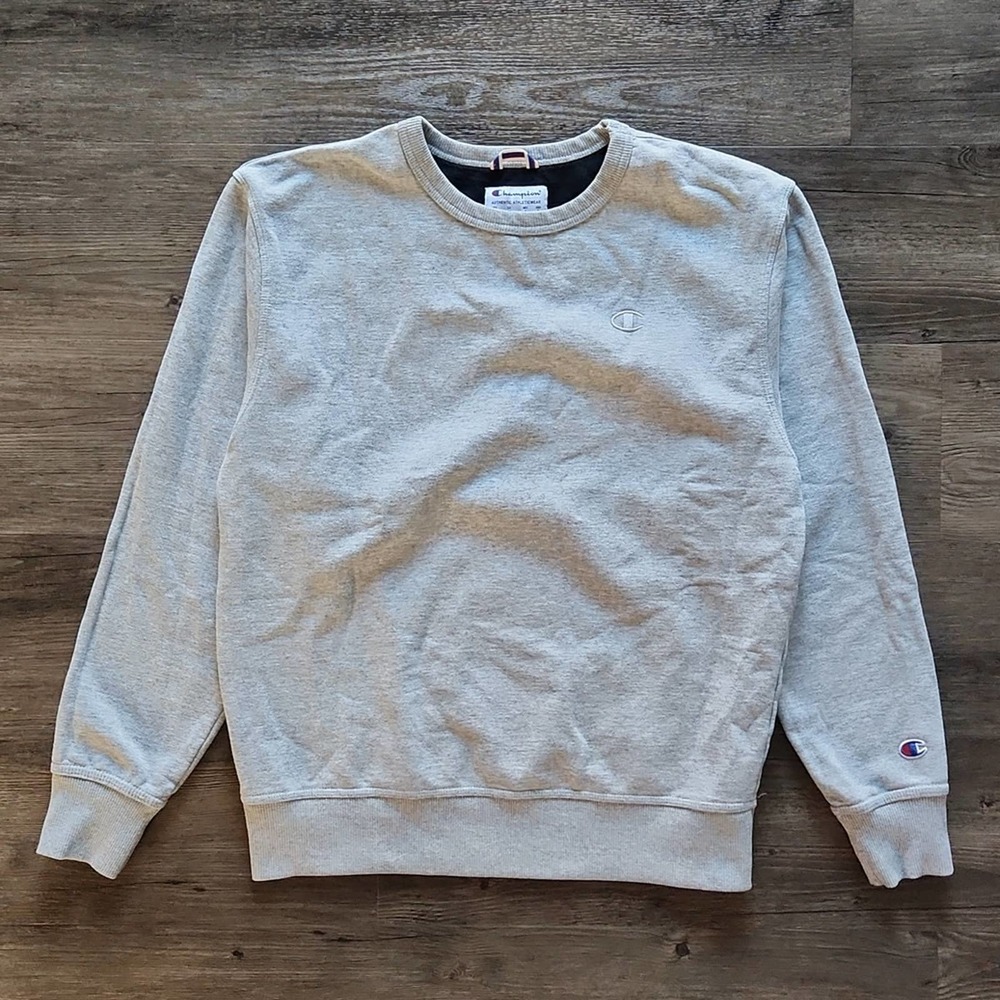 CHAMPION Grey Pullover Sweatshirt Medium
